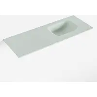 Mondiaz lex greey solid surface inleg wastafel voor toiletmeubel 80 cm. Positie wasbak rechts