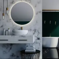 Martens & Meijer Badkamerspiegel Rond Rotondo met Verlichting en Verwarming (alle maten)
