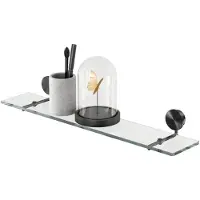 Geesa Planchet 60 cm Opal Zwart Metaal Geborsteld
