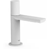 Tres Fonteinkraan Project 1-Knop Uitloop Recht 10 cm Rond Mat Wit