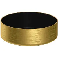 Brauer Circle Opzetwastafel 36cm - Mat Black Gold - Keramiek - 8720359385581 - Rond - Wastafels, Opzetwastafels