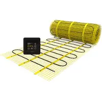 Magnum Elektrische vloerverwarming mat incl. Klokthermostaat zwart 0.75 m2