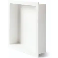 Luca Inbouwnis Sanitair Luva 29,5x29,5x7 cm Solid Surface Mat Wit