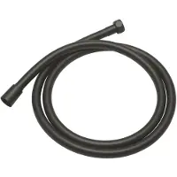 Qisani Doucheslang flow anti-twist 150 cm geborsteld mat zwart