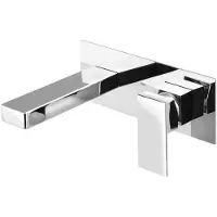 Sapho Wastafelmengkraan inbouw latus 1-hendel uitloop recht 16.5 cm chroom