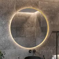 Boss & Wessing Spiegel bws star rond met led 70 cm mat goud