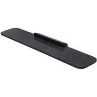 Geesa Planchet Shift Zwart Met Matzwarte Marmerlook 60 cm