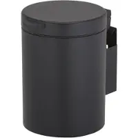 Geesa Wandafvalemmer Hotel 3 Liter RVS Zwart