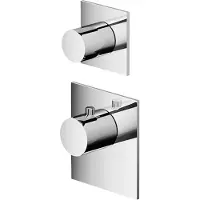 Hotbath Mate Afbouwdeel High Flow 1 Stopkraan Vierkant Chroom