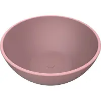 Arcqua Waskom prince opbouw 38x14 cm rond mat roze