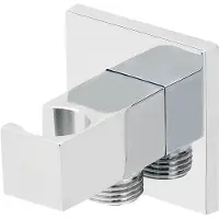 Boss & Wessing Bws luxe doucheaansluiting met opsteek vierkant 1/2 chroom