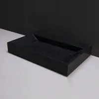 Forzalaqua Wastafel bellezza graniet gezoet zonder kraangat 80,5x51,5x9 cm