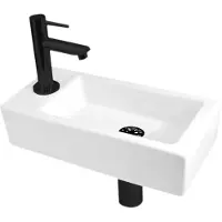 Best design fonteincombinatie mini block links bicolor zwart/wit