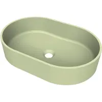 Arcqua case opbouw waskom ovaal 55x36 mat pastel groen
