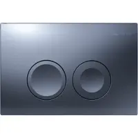 Geberit Delta 21 bedieningplaat met dualflush frontbediening voor toilet 24.6x16.4cm mat donkerblauw 33768-101274