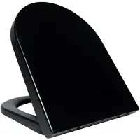 Boss & Wessing Toiletzitting bws vesta soft-close tbv wandcloset 52 cm mat zwart