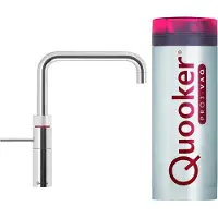 Quooker fusion square mat zwart met combi boiler
