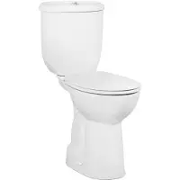 Boss & Wessing Toiletpot staand bws mala verhoogd met bidet onder aansluiting wit