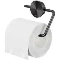 Geesa Toiletrolhouder Zonder Klep Opal Zwart Metaal Geborsteld