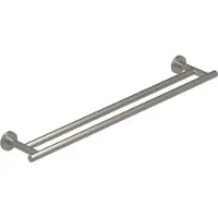 Ivy Aia Accessoires Wandhanddoekrek 60cm dubbel Geborsteld nickel PVD