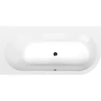 Polysan Ligbad astra slim inbouw 165x80x48 cm asymmetrisch links wit
