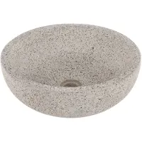 Differnz Lauren waskom 40cm terrazzo zwart/wit
