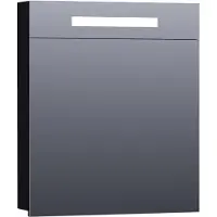 Sanitop Spiegelkast 2.0 Exclusive Line 60cm Linksdraaiend Mat Zwart
