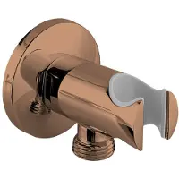 Best design Handdouchehouder Dijon Opsteek Muuraansluiting PVD Glans Brons