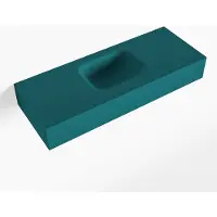 Mondiaz LEX Smag vrijhangende solid surface wastafel 80cm. Positie wasbak midden