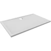 Wiesbaden Douchebak acryl 140x90x4 cm wit rechthoek 90mm afvoer