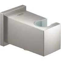 GROHE Euphoria Cube Douche wandaansluitbocht met wandhouder - Roestvrijstalen look - 26370DC0