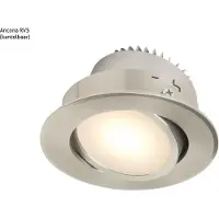 Schumann Inbouwspot Häsler Tordera Incl. Fase Aansnijding Dimbaar 8 cm 4 Watt Warm Wit RVS Set 3x