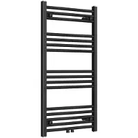 Boss & Wessing Radiator BWS Saniro 60x100cm Middenaansluiting Mat Zwart