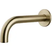 Wiesbaden Caral baduitloop rond 25 cm 1/2'' geborsteld messing