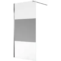 Van Marcke GO Inloopdouche Miage 120x200 cm 8 mm Middenband EasyClean Chroom