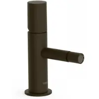 Tres Bidetmengkraan Study Exclusive 1-Knop Uitloop Recht 8 cm Rond Zwart Brons