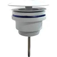 Wiesbaden UniMatch open afvoerplug 5/4''glans wit