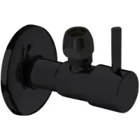 Best design Hoekstopkraan solara met rozet 1/2x10 mm mat zwart