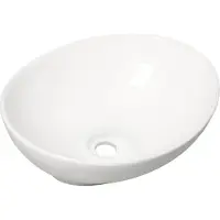 Wiesbaden Barco waskom 40x33x14.5cm zonder overloop keramiek wit