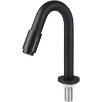 Differnz Fonteinkraan gebogen 19cm mat zwart
