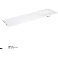 Clou Hammock wastafelblad, enkele waskom 180cm, aluite
