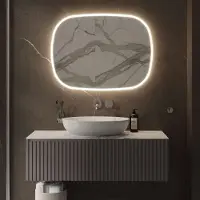 Martens & Meijer Spiegel Paris 120x80 Cm Met Indirecte Verlichting Rondom En Spiegelverwarming