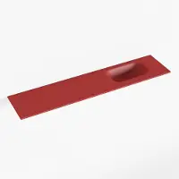 Mondiaz eden fire solid surface inleg wastafel voor toiletmeubel 100 cm. Positie wasbak rechts