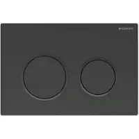 Geberit Drukplaat Omega 20 voor 2-toets Spoeling Zwarte Ringen Mat Zwart