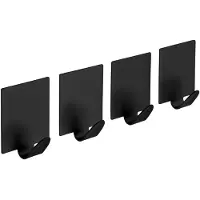 Sapho Plakhaak, 4 stuks, zwart mat