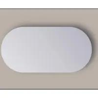 Sanicare Q-mirrors ovaal-ronde spiegel 120x70cm