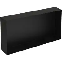 Plieger Inbox Inbouwnis - Opbouwnis - RVS - 60x30x10cm - Matzwart