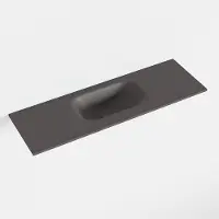 Mondiaz eden dark_grey solid surface inleg wastafel voor toiletmeubel 70 cm. Positie wasbak midden