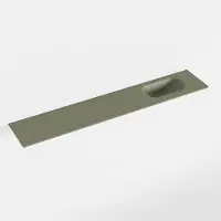 Mondiaz eden army solid surface inleg wastafel voor toiletmeubel 120 cm. Positie wasbak rechts