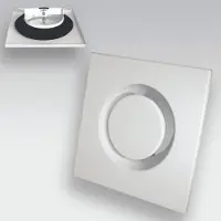 Boss & Wessing Ventilatierooster rvs toevoerø 125 mm, staal w